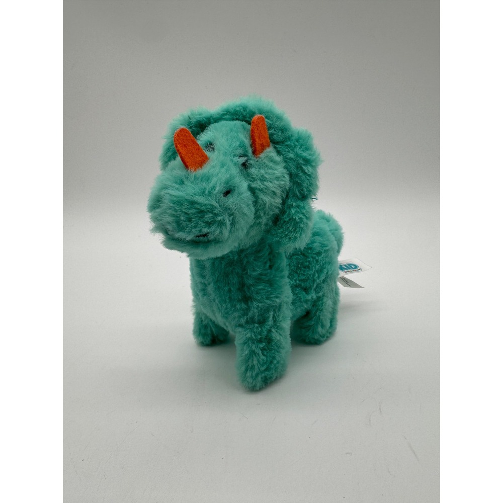 Kid Connection Teal Triceratops Dinosaur Plush Walking Roaring Interactive Toy